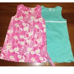 Lilly Pulitzer Shift Girls dresses lot of 2 Sz 4t